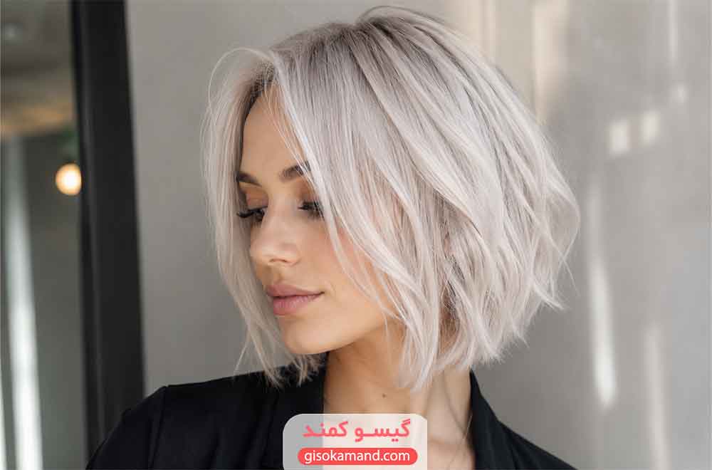 رنگ موی یخی کریستالی