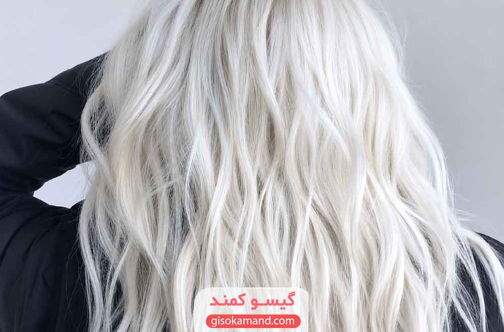  یخی صدفی رنگ مو