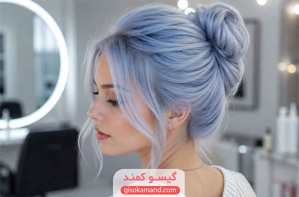 عکس رنگ مو یخی آیی