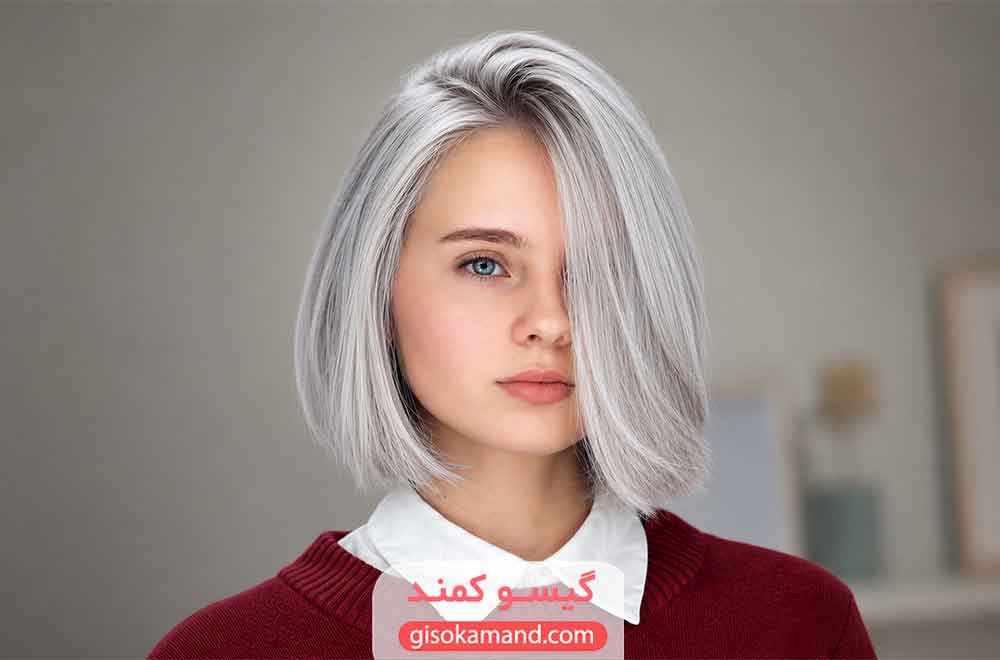 رنگ موی یخی روی موی تیره