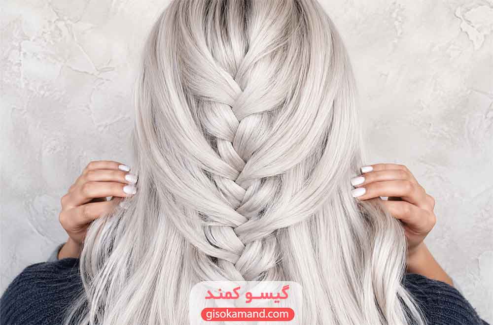 رنگ مو یخی پلاتینه