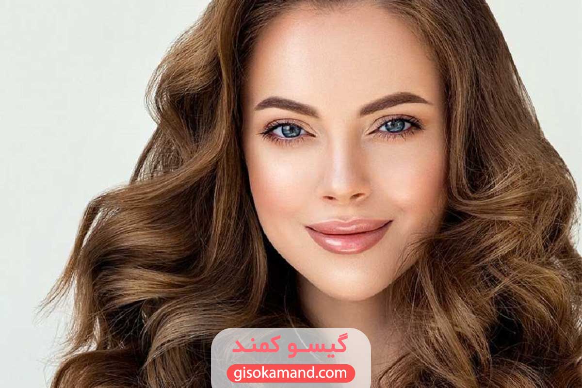 رنگ مو فندقی متوسط بدون دکلره