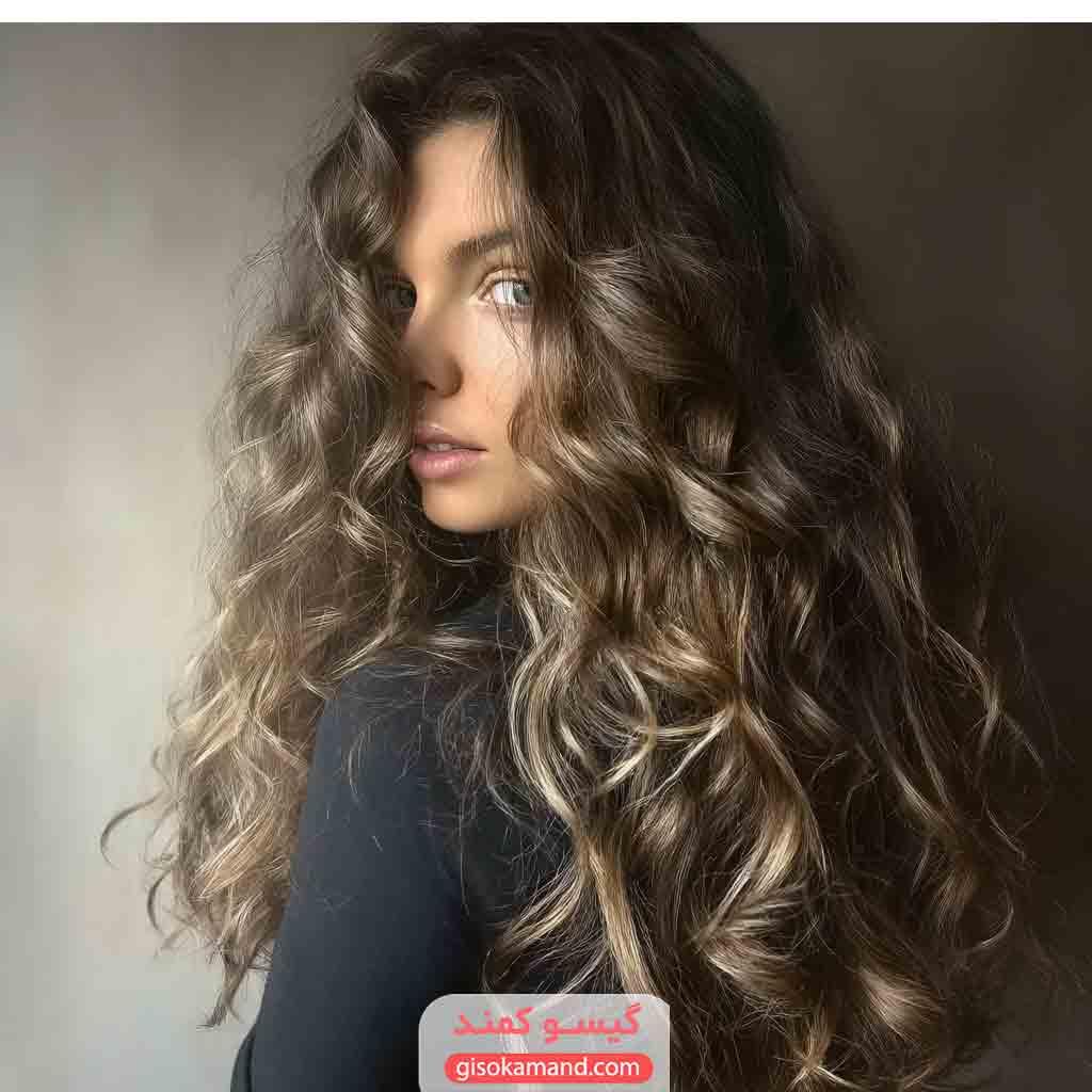 بالیاژ قهوه ای – بلوند