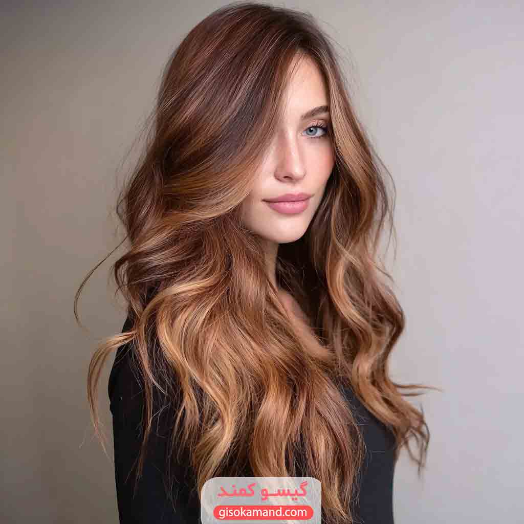 رنگ مو بلوند دارچینی