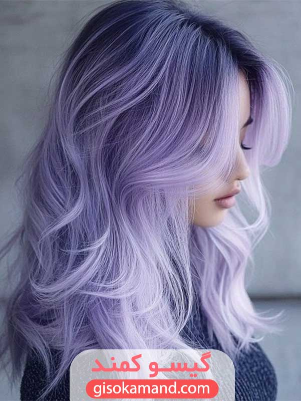 ریشه تیره با ساقه بنفش روشن