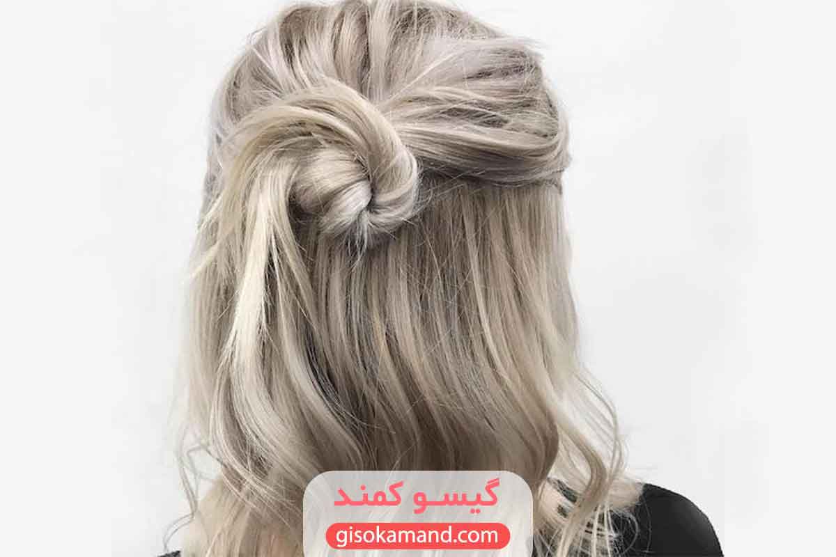 رنگ مو بلوند خاکستری