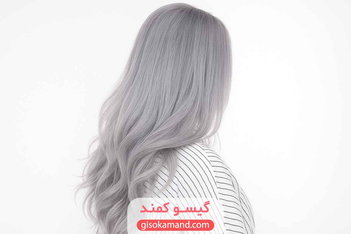 رنگ خاکستری برای موهای سفید