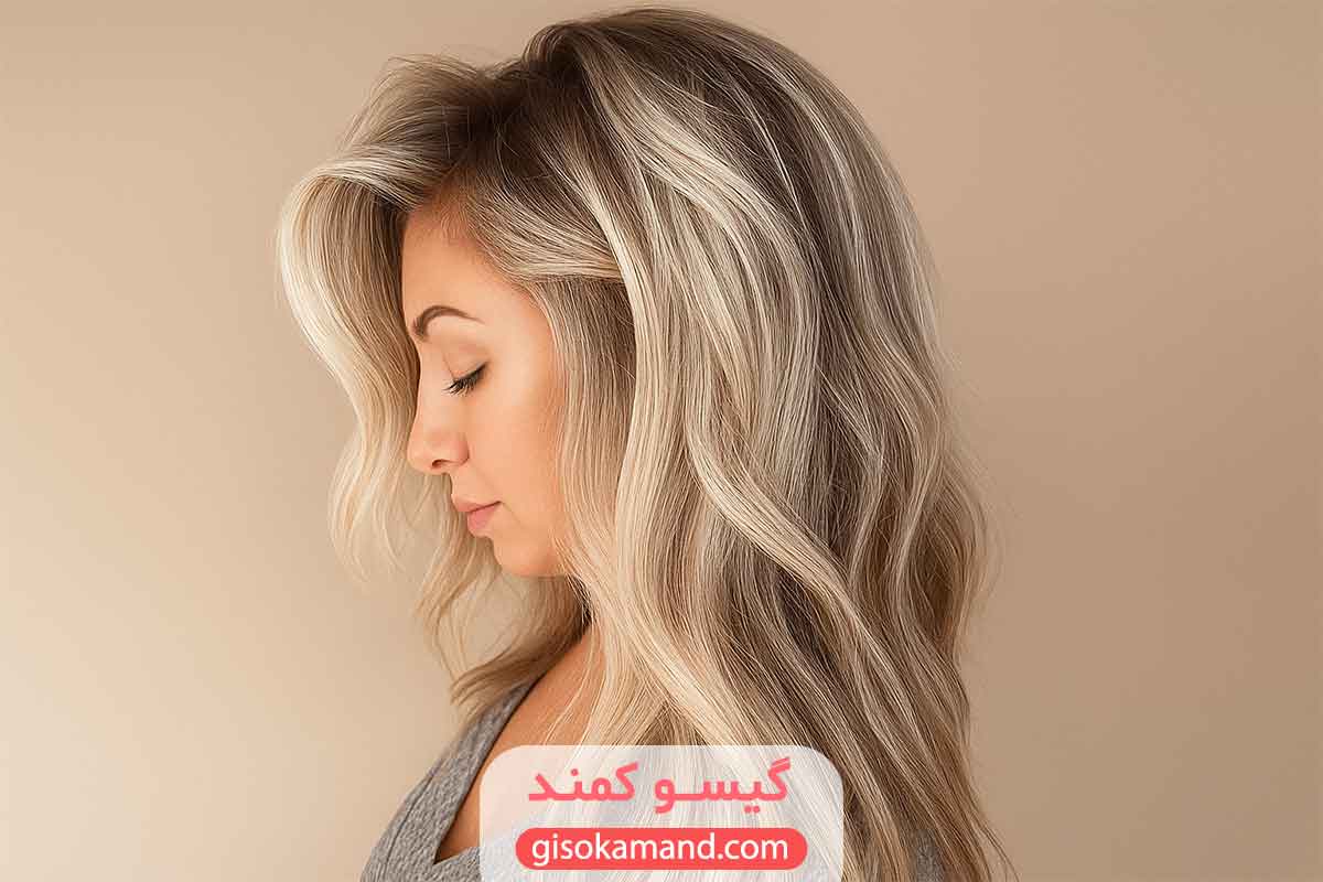 رنگ مو با مش
