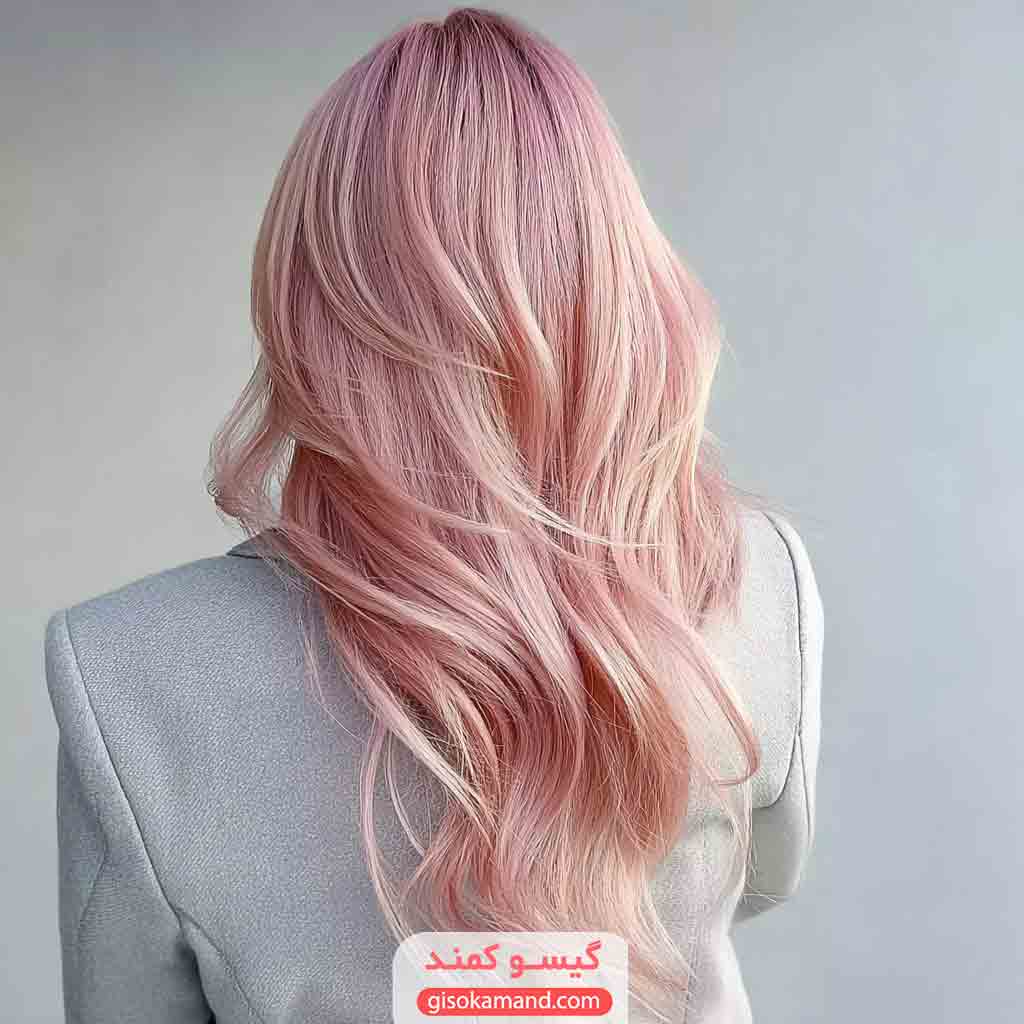 موهای بلوند صورتی