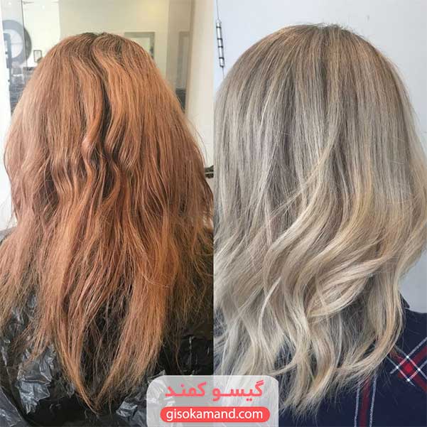 راهکارهای اصلاح رنگ نارنجی موی سر